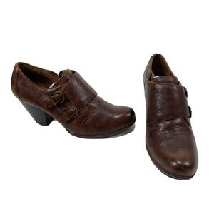 Born Concept BOC Cathleen Ankle Boots Womens size 9.5‎ Leather Booties Heels